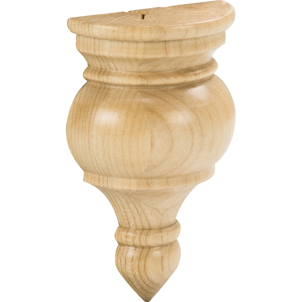 2-3/4 Wx1-3/8Dx4-1/2H Cherry Transition Finial